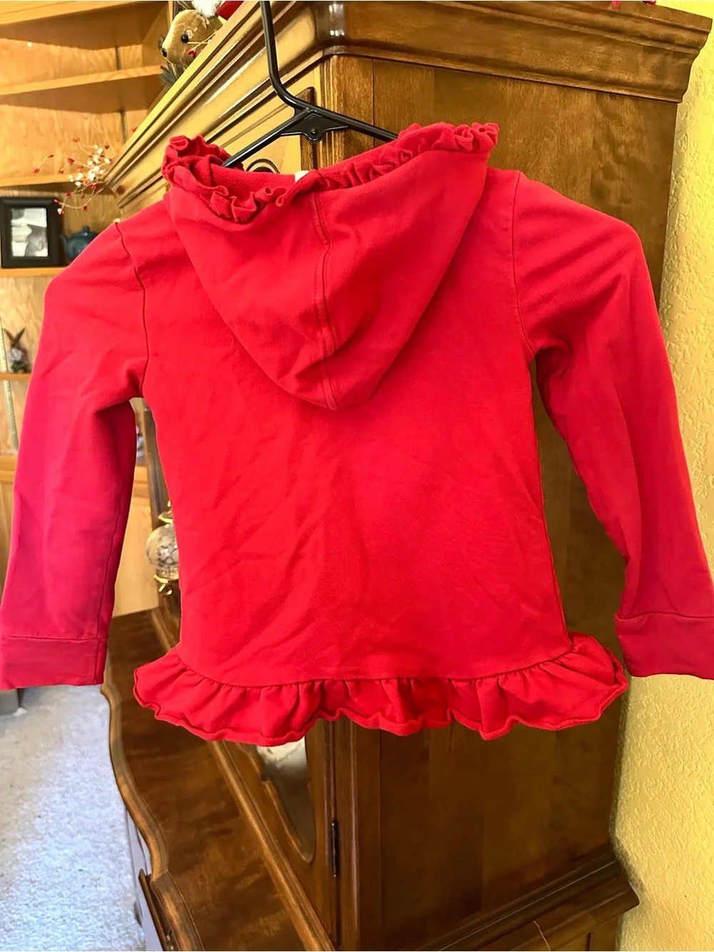 Tommy Bahama Little Girls Bright Pink Ruffle Hooded Zip Jacket